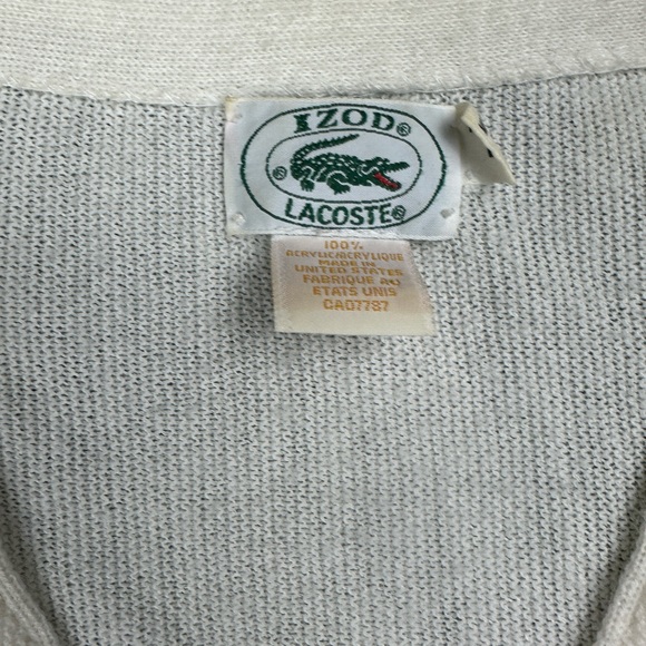 Vintage Lacoste Izod cardigan men’s size large - Picture 4 of 8